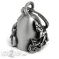 Preview: Sexy Lady on Motorcycle Detailed Dream Bell Rider Lucky Charm Gift for Bikers