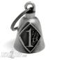 Preview: Dark Gray Onepercenter Biker Bell for Outlaw Motorcycle Clubs MC Lucky Charm