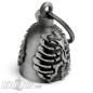 Preview: Skeleton Biker Bell Ribcage Bone Motorcycle Bell Lucky Charm Gift for Riders