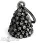 Preview: Skull Pile Biker Bell Cranium Stack Lucky Charm Gift for Chopper Riders