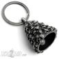 Preview: Skull Pile Biker Bell Cranium Stack Lucky Charm Gift for Chopper Riders