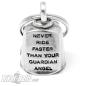 Preview: "Never Ride Faster Than Your Guardian Angel" Schutzengel Gremlin Bell Geschenk