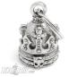 Preview: Totenkopf-Krone Guardian Bell Motorradfahrer Geschenk King of the Road Glücksbringer