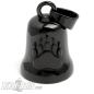 Preview: Black Bear Paw Biker Bell made of blackened stainless steel Biker Lucky Bell