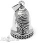 Preview: Indian Chief Biker Bell made of stainless steel lucky charm bell for motorcyclists