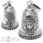 Preview: Indian Chief Biker Bell made of stainless steel lucky charm bell for motorcyclists