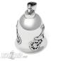 Preview: Biker Bell with Chopper Motorcycle silver polished stainless steel Road Bell