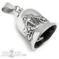 Preview: Biker Bell with Chopper Motorcycle silver polished stainless steel Road Bell