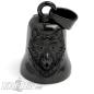 Preview: Black Wolf Biker-Bell made of high Quality Stainless Steel Motorcycle Lucky Charm