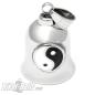 Preview: Yin & Yang Biker-Bell aus Edelstahl Road Bell Motorrad Glücksbringer Geschenk