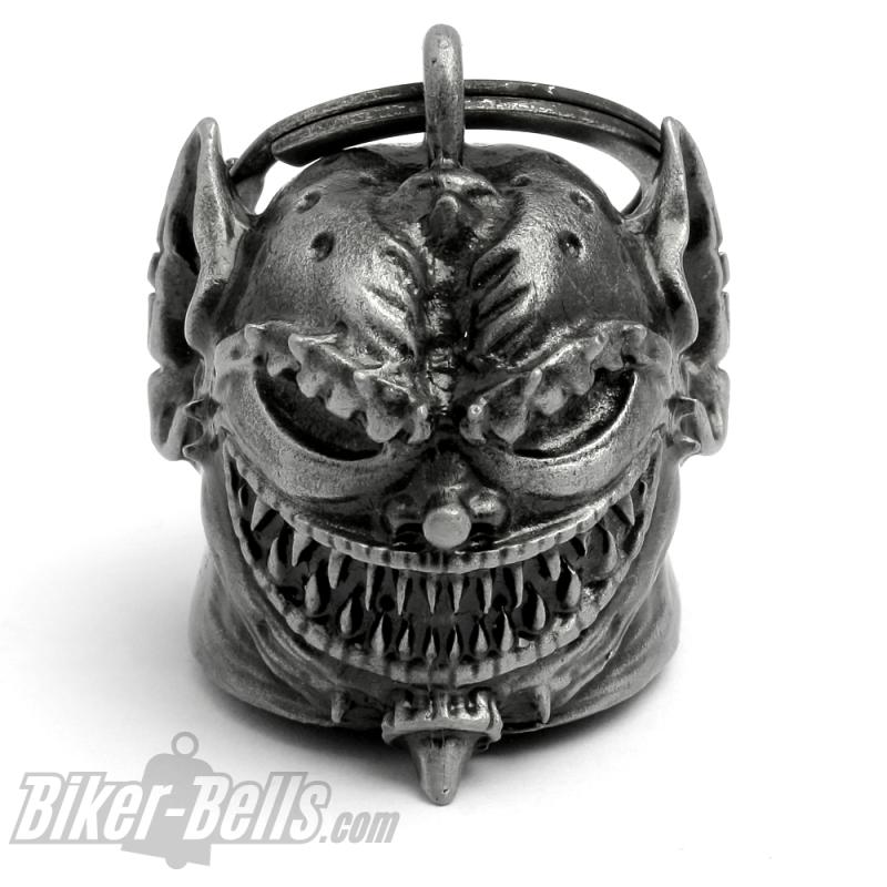 3D Gremlin Biker-​Bell Schrumpfkopf Gremlin-Abschreckung Motorrad Glücksbringer