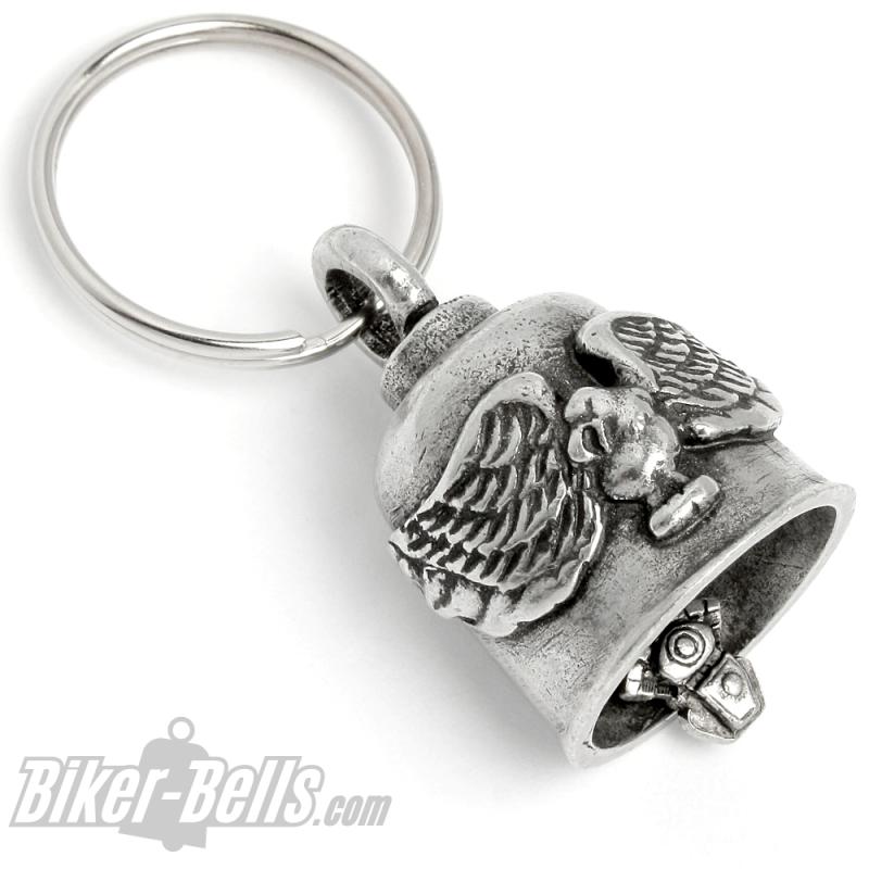 Eagle Gremlin Bell Motorcycle Lucky Charm Bell with Bird Gift for Bikers