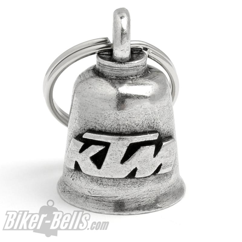 KTM Motorrad Glücksbringer Biker-​Bell Schutzengel Glöckchen für Motorradtouren