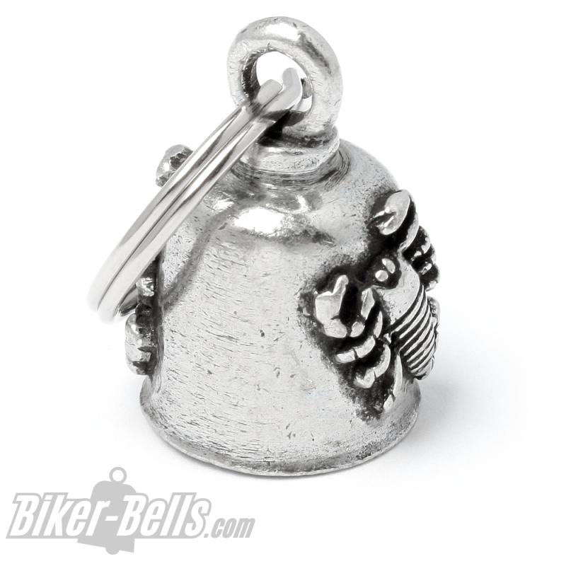 Biker Bell with Scorpio Zodiac Sign Lucky Charm Gift Scorpion Bell for Motorcycles