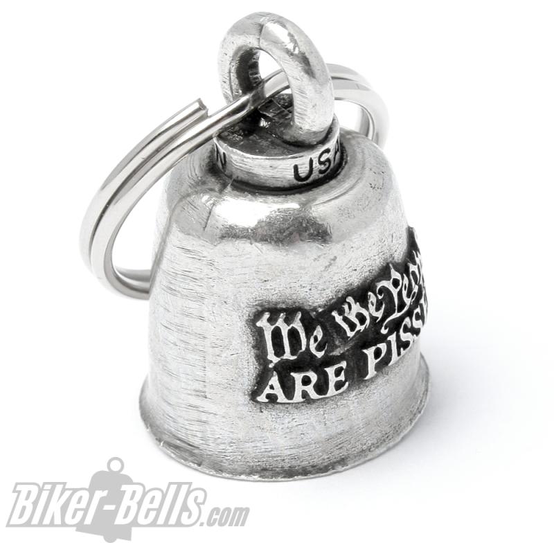 "We The People Are Pissed" Gremlin Bell Motorcyclist Lucky Charm Gift for Biker