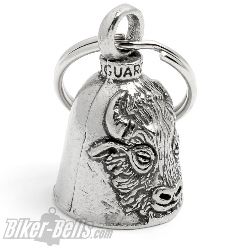 Bison Guardian Bell Buffalo Motorcycle Good Luck Charm Bell Wisent Biker Gift