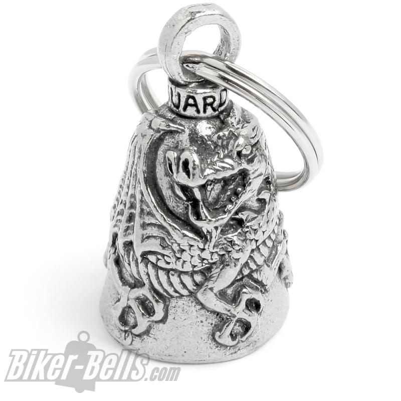 Glücksdrache Guardian Bell Feuerdrache Drache Motorrad-Glocke Biker Geschenk