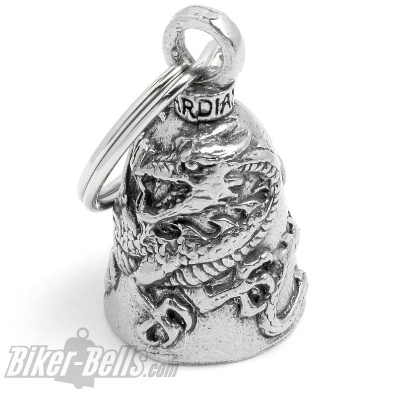 Glücksdrache Guardian Bell Feuerdrache Drache Motorrad-Glocke Biker Geschenk