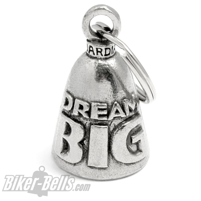 Dream BIG Guardian Bell motivierender Spruch Motorradfahrer Glücksbringer Geschenk