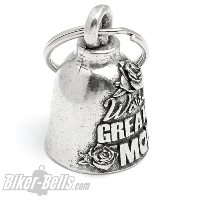 Biker-Bell für die beste Mama der Welt Glücksbringer Glocke Geschenk fürs Motorrad