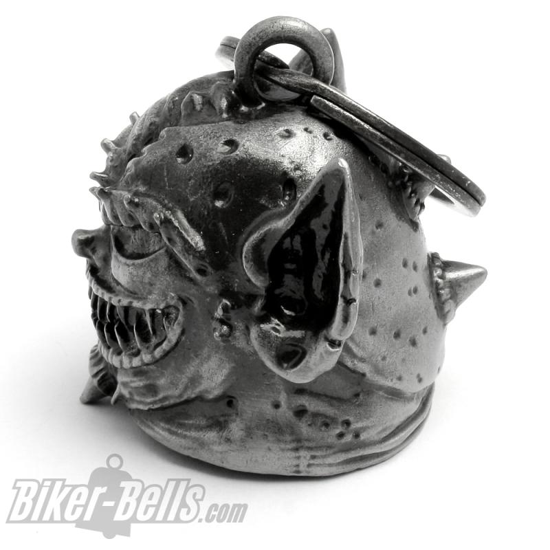 3D Gremlin Biker-​Bell Schrumpfkopf Gremlin-Abschreckung Motorrad Glücksbringer