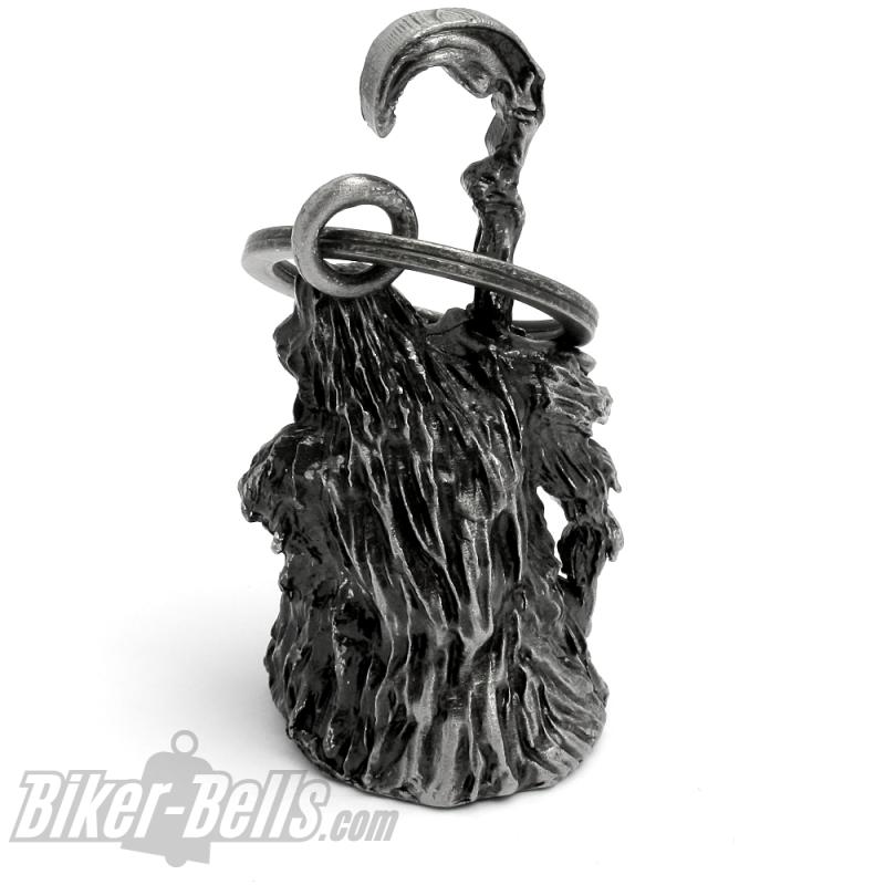 3D Sensenmann Motorrad-​Glocke detailliert ausgearbeitet Reaper Biker Geschenk