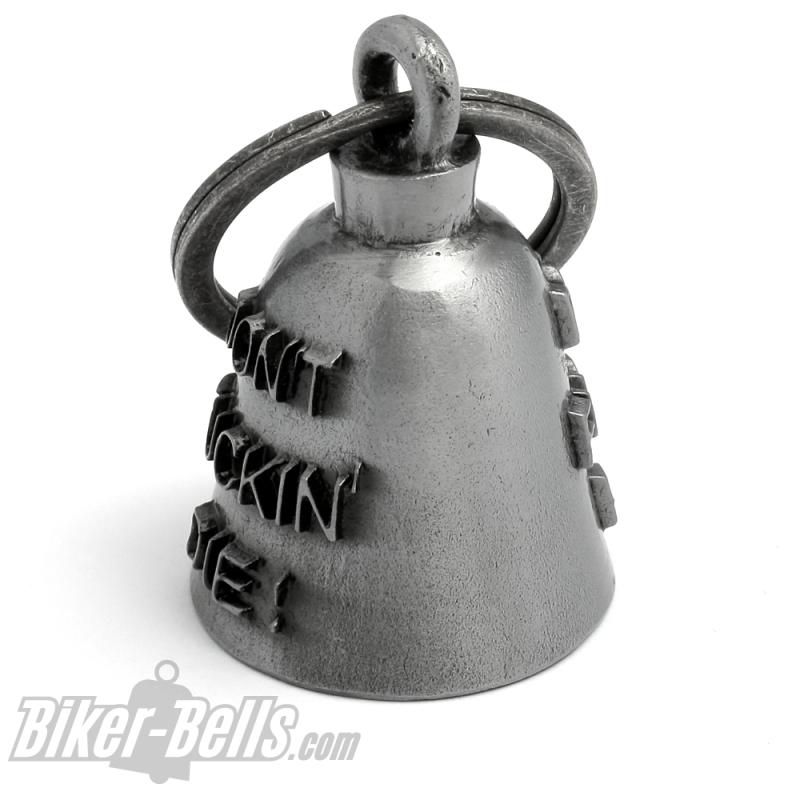 "Don't Fuckin' Die!" Biker-Bell Schutz-Glocke Motorradfahrer Glücksbringer Geschenk