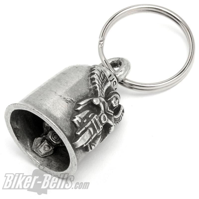 Motorradfahrer Schutzengel Gremlin Bell Geschenk Biker Angel Glücksbringer Glocke