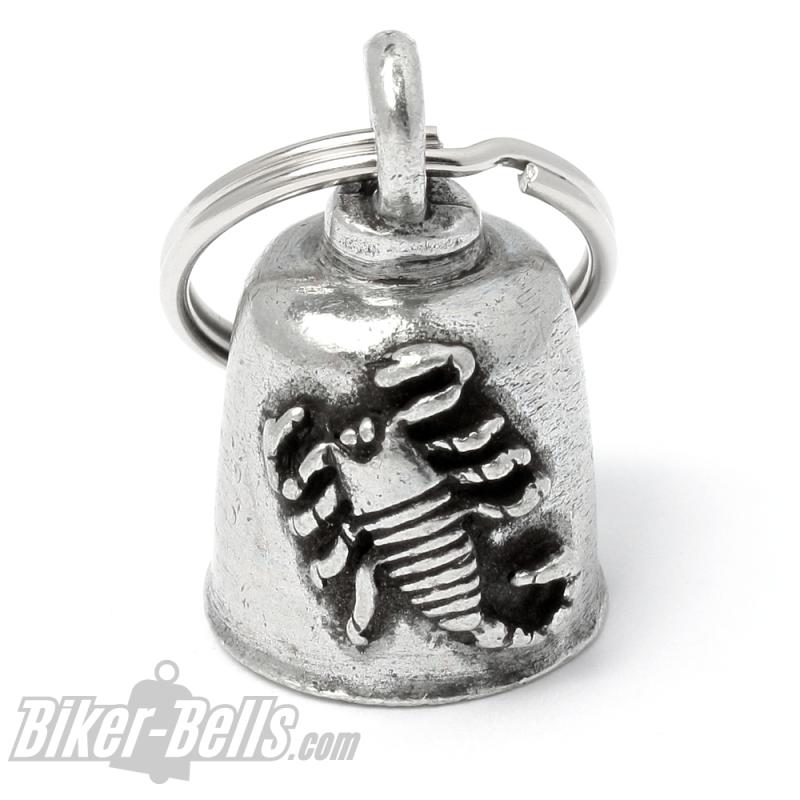 Biker Bell with Scorpio Zodiac Sign Lucky Charm Gift Scorpion Bell for Motorcycles