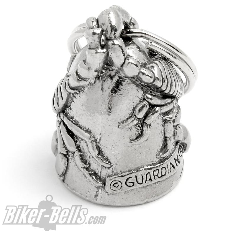 Guardian Bell with 2 Scorpions Zodiac Sign Lucky Charm Motorcycle Bell Gift