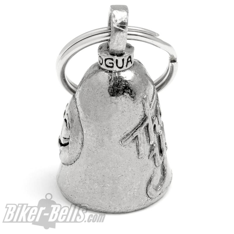 Thank you Guardian Bell Motorradfahrer Geschenk Glücksbringer Glocke für Biker