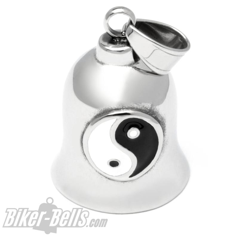 Yin & Yang Biker-Bell aus Edelstahl Road Bell Motorrad Glücksbringer Geschenk