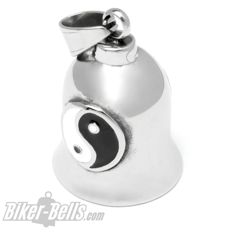 Yin & Yang Biker-Bell aus Edelstahl Road Bell Motorrad Glücksbringer Geschenk