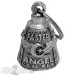 Never Ride Faster Than Your Angel Can Fly Biker-Bell Motorrad Glücksbringer-Glocke