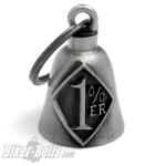 Dunkelgraue Onepercenter Biker-Bell für Outlaw Rocker-Clubs MC Motorrad-Glocke