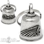 Indian Motorcycle Biker-Bell mit Indianerkopf Motorrad-Glocke Glücksbringer Bell