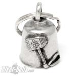 Biker-Bell mit Thors Hammer Mjölnir Donnergott Glücksbringer Glocke Gremlin Bell