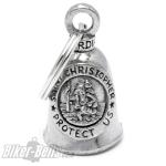 Guardian Bell With St. Christopher Patron Saint Of Travelers Motorcycle Bell Gift